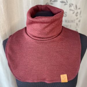 merinovillakauluri lasten viininpunainen 4
